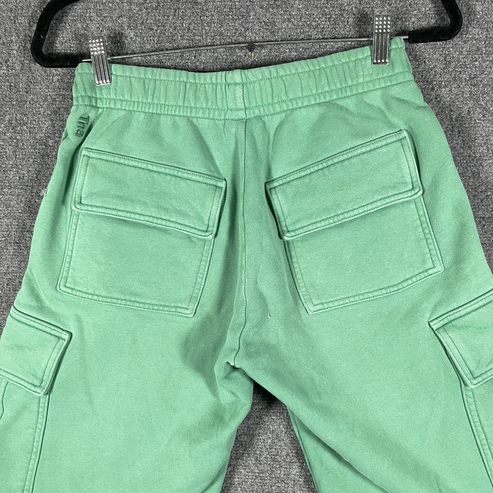 TNA Aritzia Cozy Sweatfleece Mega Cargo Sweatpants Green Women Size XS #1976 - Picture 5 of 12